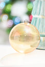 4" Gold Iridescent Ball Ornament
