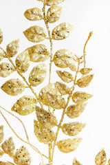 35” Glitter/Mica Later Fern Spray Gold