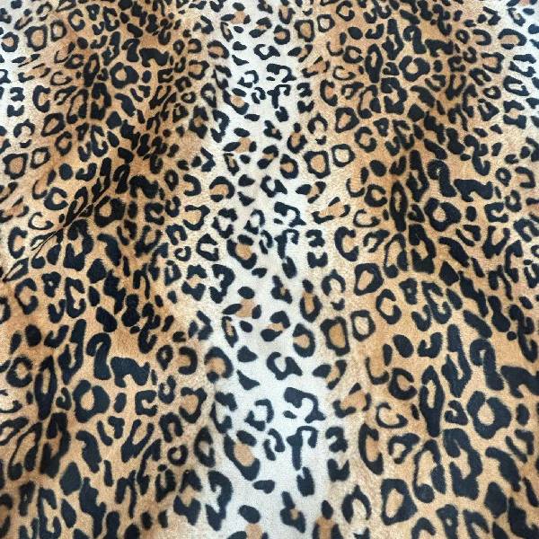 Leopard Print Valboa Faux Fur Trim - Faux Fur Fabric - Leopard Print, 1.5" Width