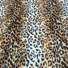 Leopard Print Faux Fur Fabric - Multi-Color Leopard Animal Print, 1.5" Width