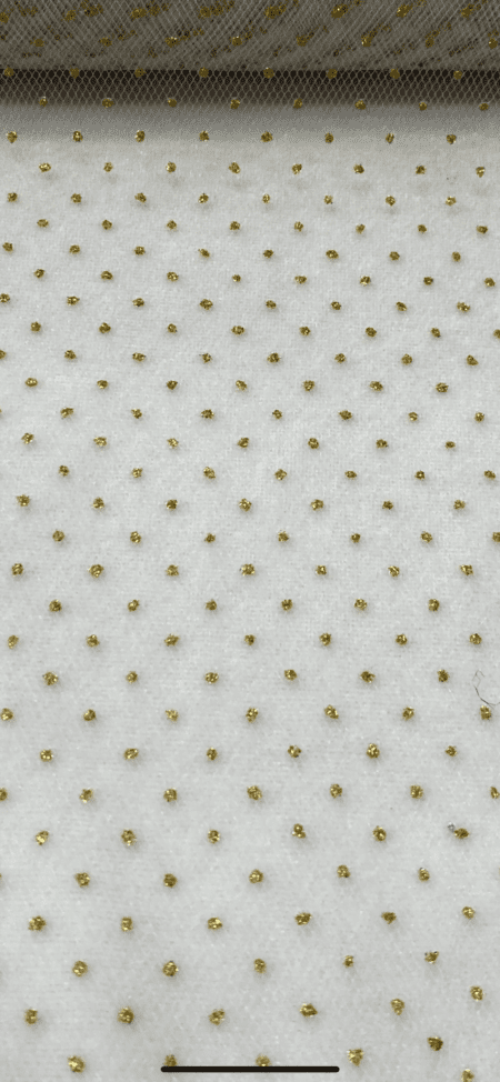 1 Roll Sparkling Tulle Ribbon 6 Inch Wide Silver or Gold Glitter Tulle for Decorations 10 Yard Length