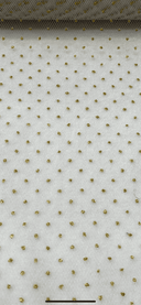 1 rollo de cinta de tul brillante de 6 pulgadas de ancho, tul con brillo plateado o dorado para decoraciones, longitud de 10 yardas  
