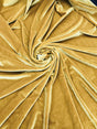 Mustard Gold Stretch Velvet Fabric - Mustard Gold, Solid, 58"-60" Width (1 Yard)