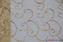 Ferial Organza Embroidery Polyester Fabric - Embroidered Floral Sheer With Sequins, 52/54" Width, Multiple Colors (1 Yard)