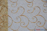 Ferial Organza Embroidery Polyester Fabric - Embroidered Floral Sheer With Sequins, 52/54" Width, Multiple Colors (1 Yard)