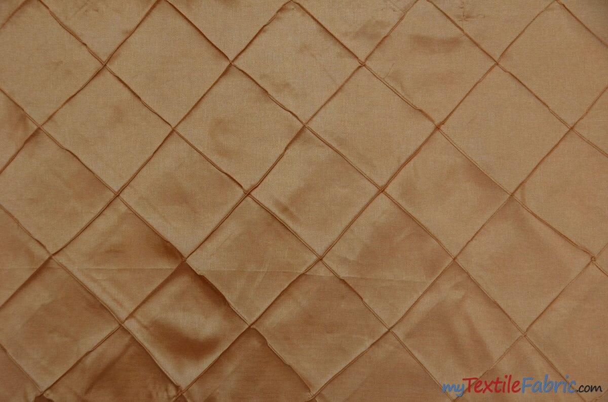 Taffeta Pintuck Fabric - 4" X 4" Diamond Pattern, 58" Width, Multiple Colors (1 Yard)