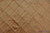 Taffeta Pintuck Fabric - 4" X 4" Diamond Pattern, 58" Width, Multiple Colors (1 Yard)