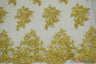 Camilla Embroidery Polyester Fabric - Flower Embroidery With Sequins, Sheer Bridal Lace, 52" Width (1 Yard)