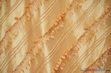 Forest Taffeta Embroidery Polyester Fabric - Hanging Leaf Pattern, 54" Width, Multiple Colors (1 Yard)