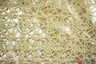 Open Weave Chain Chemical Lace Polyester Fabric - Sheer Metallic Open Work, Sequins Embellished, 50" Width, 10 Colors (1 Yard)