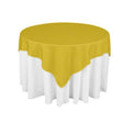 Gold Square Polyester Overlay Tablecloth 60″ x 60″