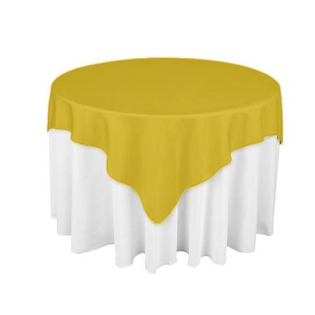 Gold Square Polyester Overlay Tablecloth 60″ x 60″