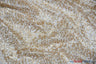 Spider Web Sequins Polyester Fabric - Metallic Web Sequins, Sheer, 54" Wide (1 Yard)