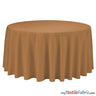 108 Inch Round Polyester Seamless Tablecloth Fabric - Solid Color, 108" Diameter (By Piece)