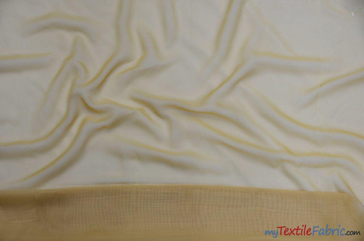 Polyester Chiffon Fabric - Super Soft, Flowy, Sheer, 58/60" Width, 100% Polyester (By The Continuous Yards & Bolts)