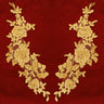 Beaded Corded Floral Lace Applique