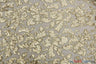 Wendy Sequins Polyester Fabric - Embroidered Flower Sequins, Sheer Metallic Lace, 54" Width, Gold, Silver (1 Yard)