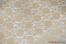 Raschel Lace Polyester Fabric - Floral Sheer Lace, 58/60" Width (1 Yard)