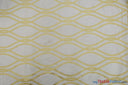 Elliptical Jacquard Polyester Fabric - Reversible Modern Geometric Pattern, 58/60" Width, Multiple Colors (1 Yard)