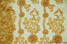 Luxury Organza Embroidery Polyester Fabric - Sheer Ribbon Embroidery, 54" Width, Multiple Colors (1 Yard)