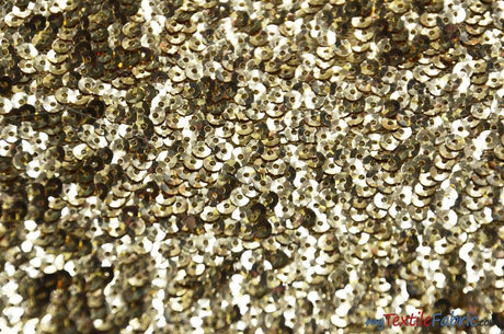 Gatsby Sequins Polyester Fabric - 6Mm Flat Sewn Sequins On Mesh, 52" Width, Multiple Colors (1 Yard)