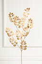 36" Metallic Leaves Spray
