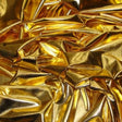 Gold Spandex Lame Foil Stretch Metallic Fabric,