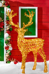 6' Giant Golden Reindeer