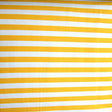 Cotton Lycra Knit Fabric Goldenrod and White 3/8" Stripe