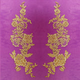 Beaded Corded Floral Lace Applique 20" x 5.5"