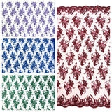 Gorgeous Beaded Lace On Mesh Polyester Fabric - Beaded Lace, 50" Width (1 Yard)