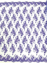 Gorgeous Beaded Lace On Mesh Polyester Fabric - Beaded Lace, 50" Width (1 Yard)