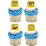 SpongeBob SquarePants Mood Faces Rings for Cupcakes and Cakes Toppers, 144 Pack