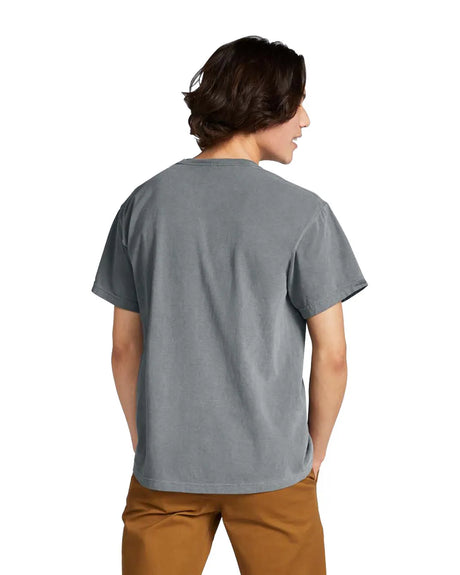 Comfort Colors 1717 Adult Tee Cotton Fabric - Granite, Semi-Fitted, 4.5 Oz/Yd², 90% Ring Spun Cotton / 10% Polyester (1 Piece)