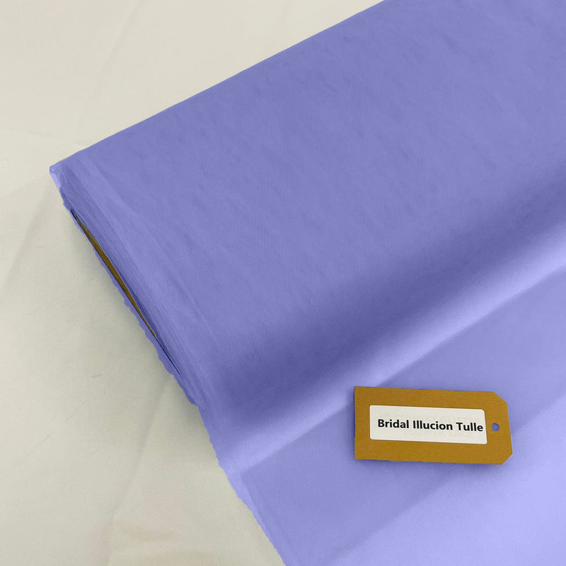 Grape Mist Polyester Tulle Fabric - Bridal Illusion, Grape Mist Color, 108" Width (1 Roll)