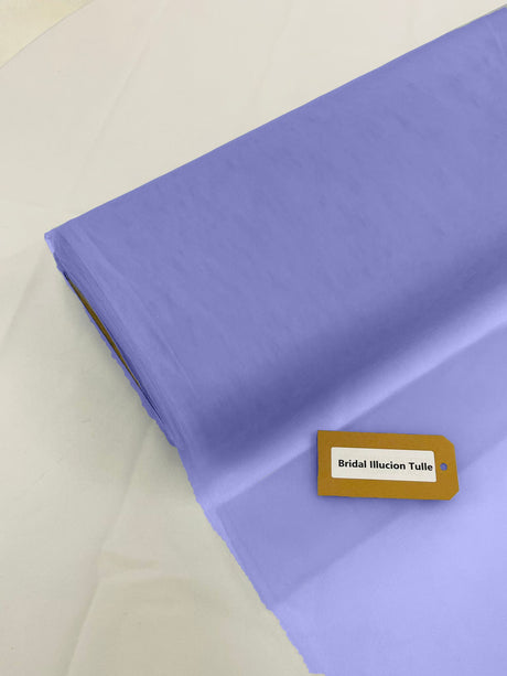 Grape Mist Polyester Tulle Fabric - Bridal Illusion, Grape Mist Color, 108" Width (1 Roll)