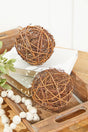 Vine Grapevine Ornaments - Set of 2