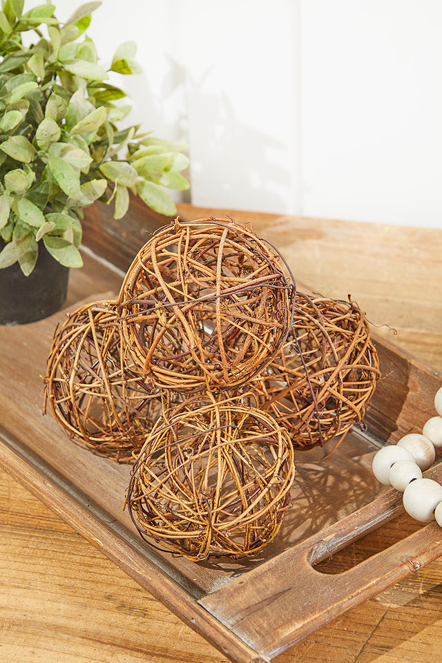 Vine Grapevine Ornament - Set of 4
