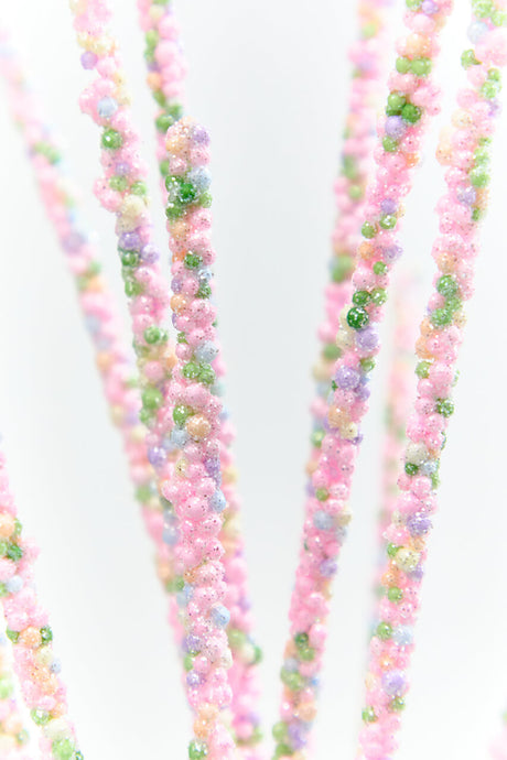30" Pink Grass Spray