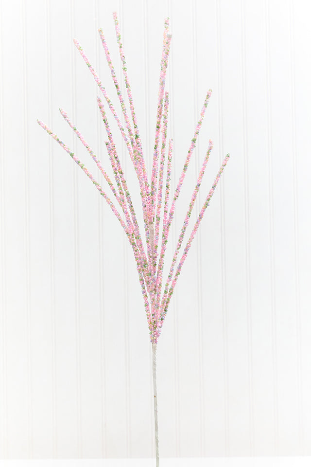 30" Pink Grass Spray