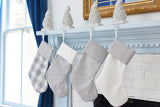White Stocking with Gray Stripes