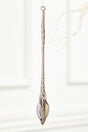 10" Slate Gray Drop Glass Ornament