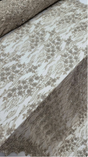 Champagne Beaded Lace Floral Embroidery Mesh