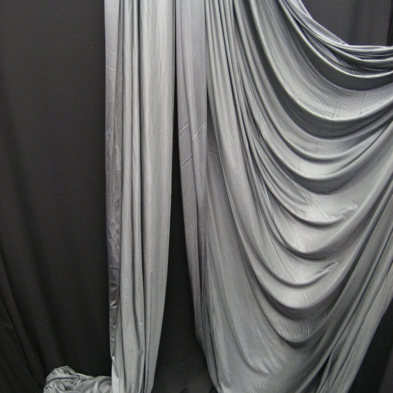 1 Yard Low Stretch Gray Polyester Fabric For Aerial Silks Hammocks Backdrops Crafts 108/120 Inch Wide