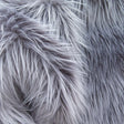 Gray Faux Fur Fabric - Luxury Shaggy, Gray, 60" Width (1 Yard)