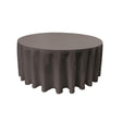 Charcoal 100% Polyester Round Tablecloth 108″