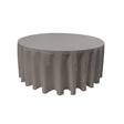 Dark Grey 100% Polyester Round Tablecloth 132″