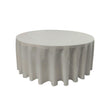 Light Grey 100% Polyester Round Tablecloth 120″