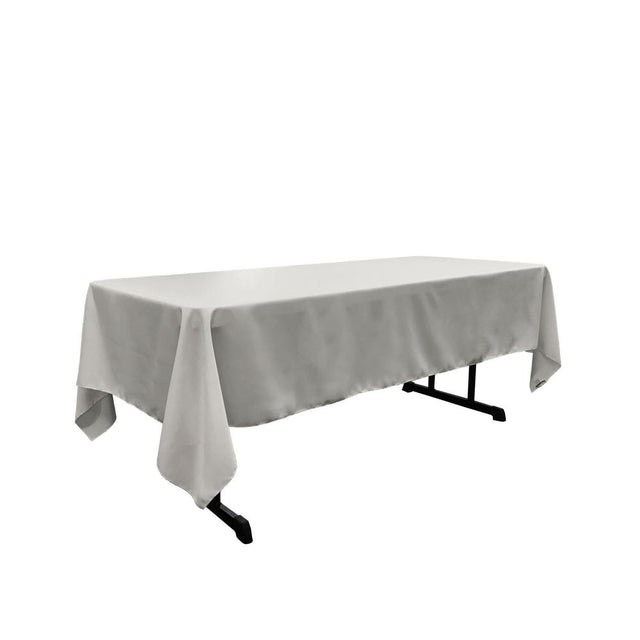 Light Gray 100% Polyester Rectangular Tablecloth 60″ x 108″