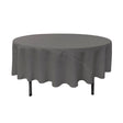 90″ Charcoal Polyester Round Tablecloth